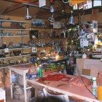 Old Studio , 2004. This is what my old studio looked like - 28 years of accumulated stuff...dark and cluttered!