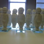 Babies on Glass Mood shot. The Herend porcelain babies are now on glass squares.